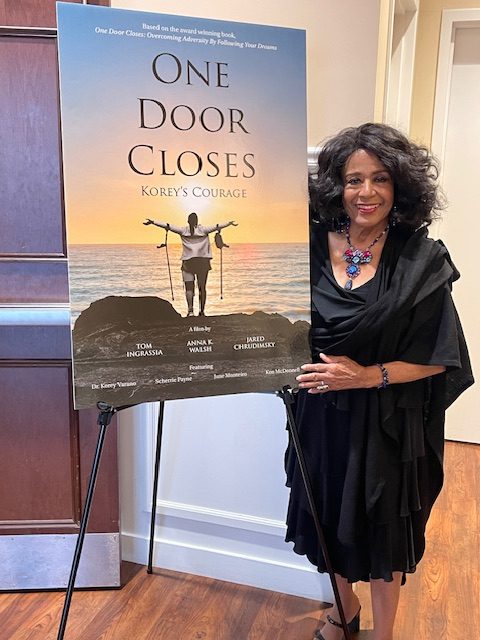Scherrie Payne (Formerly of The Supremes) with the movie poster